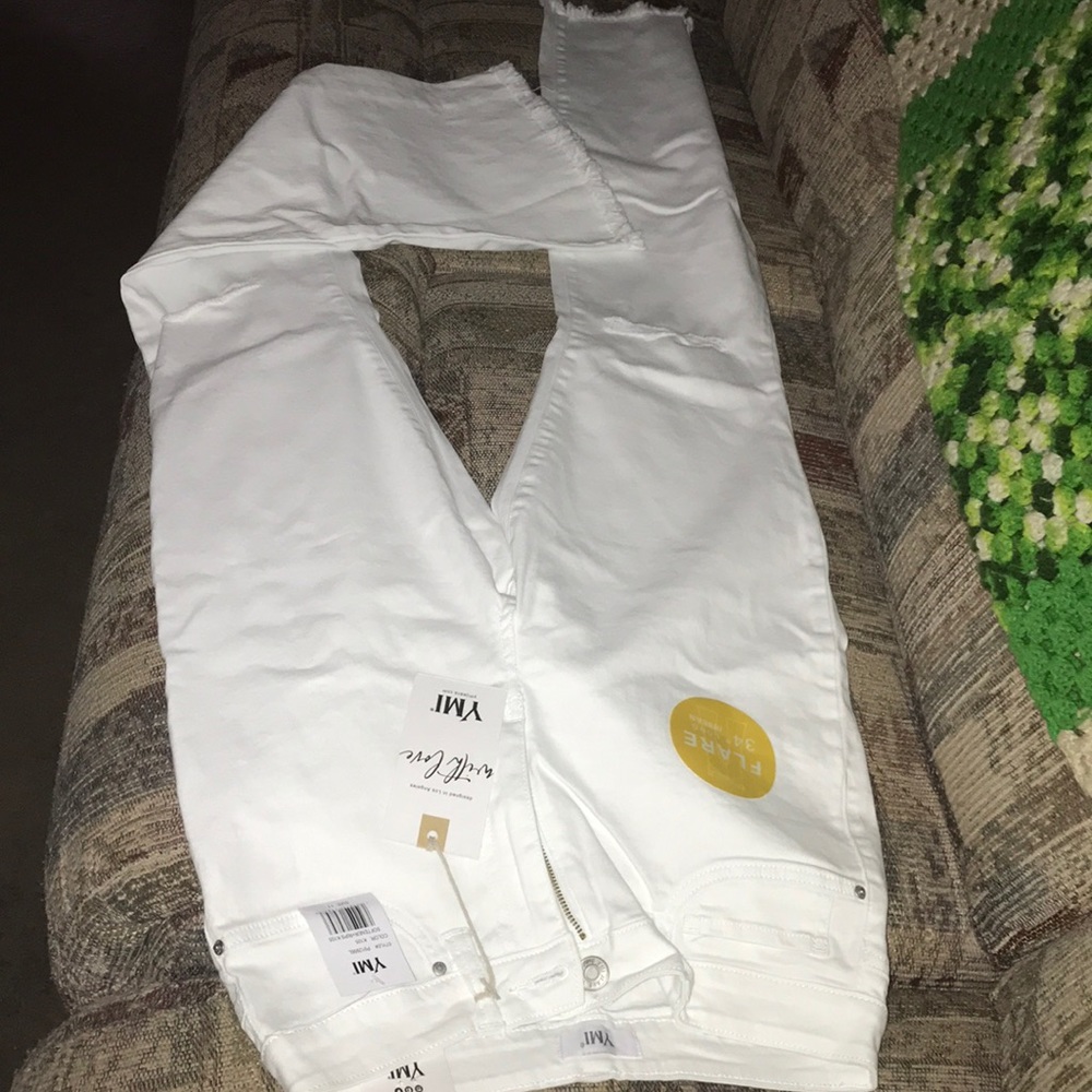 Jeans white size 11/12 long with tags